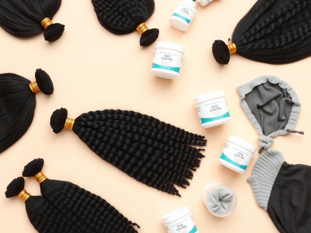 Braiding hair, bundles and edge control